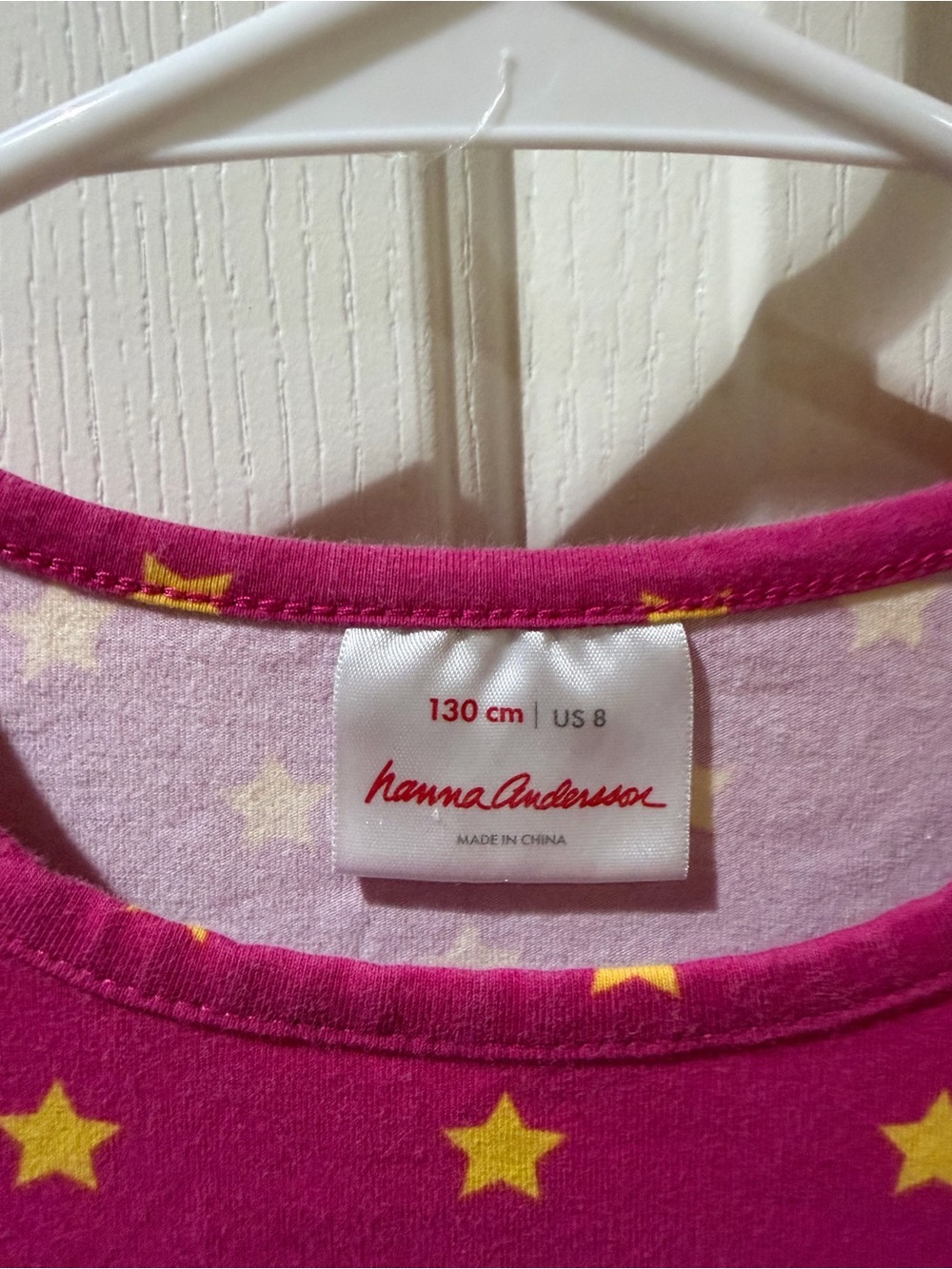 Hanna Andersson Bright Pink Star Dress - Picture 1 of 8